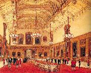 Nash, Joseph The Waterloo Chamber, Windsor Castle painting